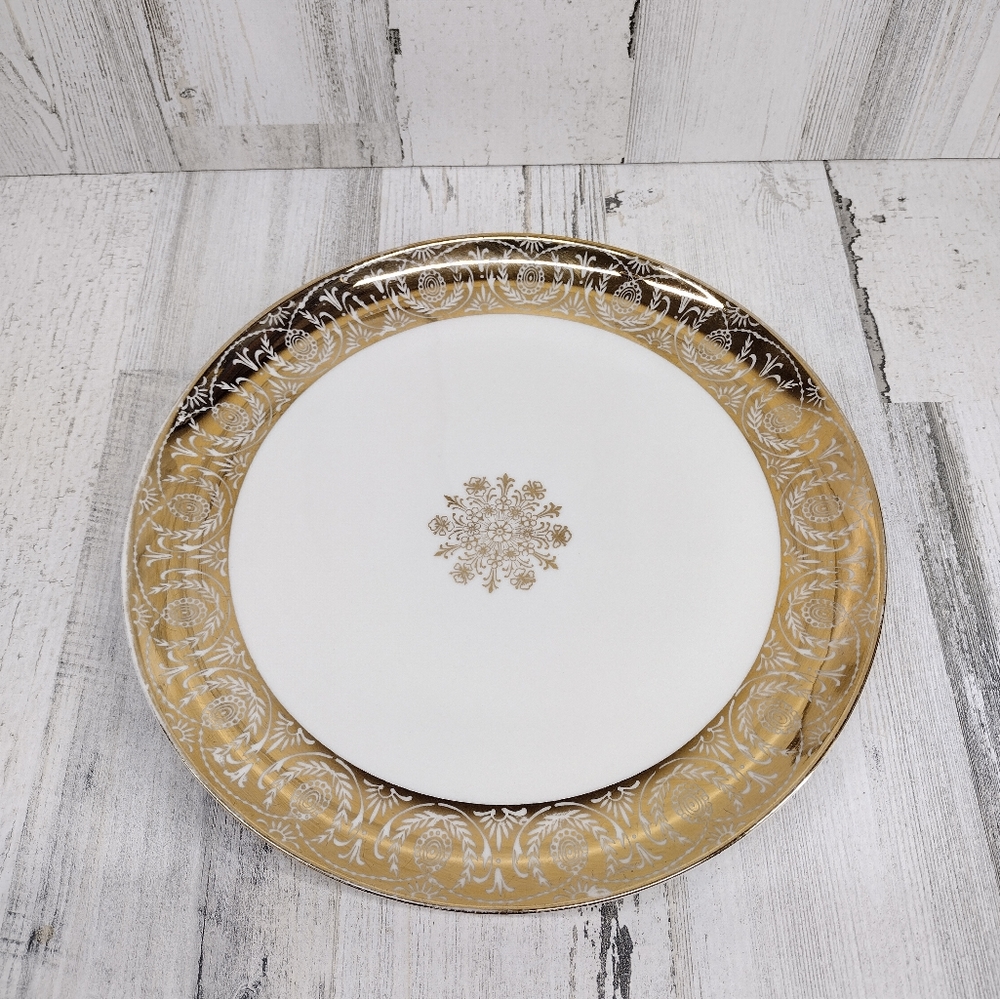 Vintage Milbern N.Y.C 22K Gold Fine China Dinner Plate
